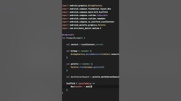How to extract the colors from an image using #jetpackcompose #shorts