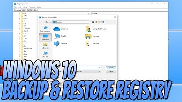 How To Backup and Restore Your Registry In Windows 10 Tutorial