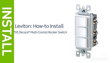 How to Install a Decora Combination Device with Three Single Pole Switches | Leviton
