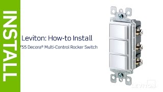 how to install a decora combination device with three single pole switches | leviton