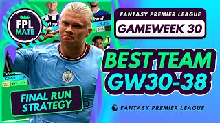 FPL GW30-38 PERFECT TEAM! | Best Wildcard And Strategy For The Final Push Gameweek 30
