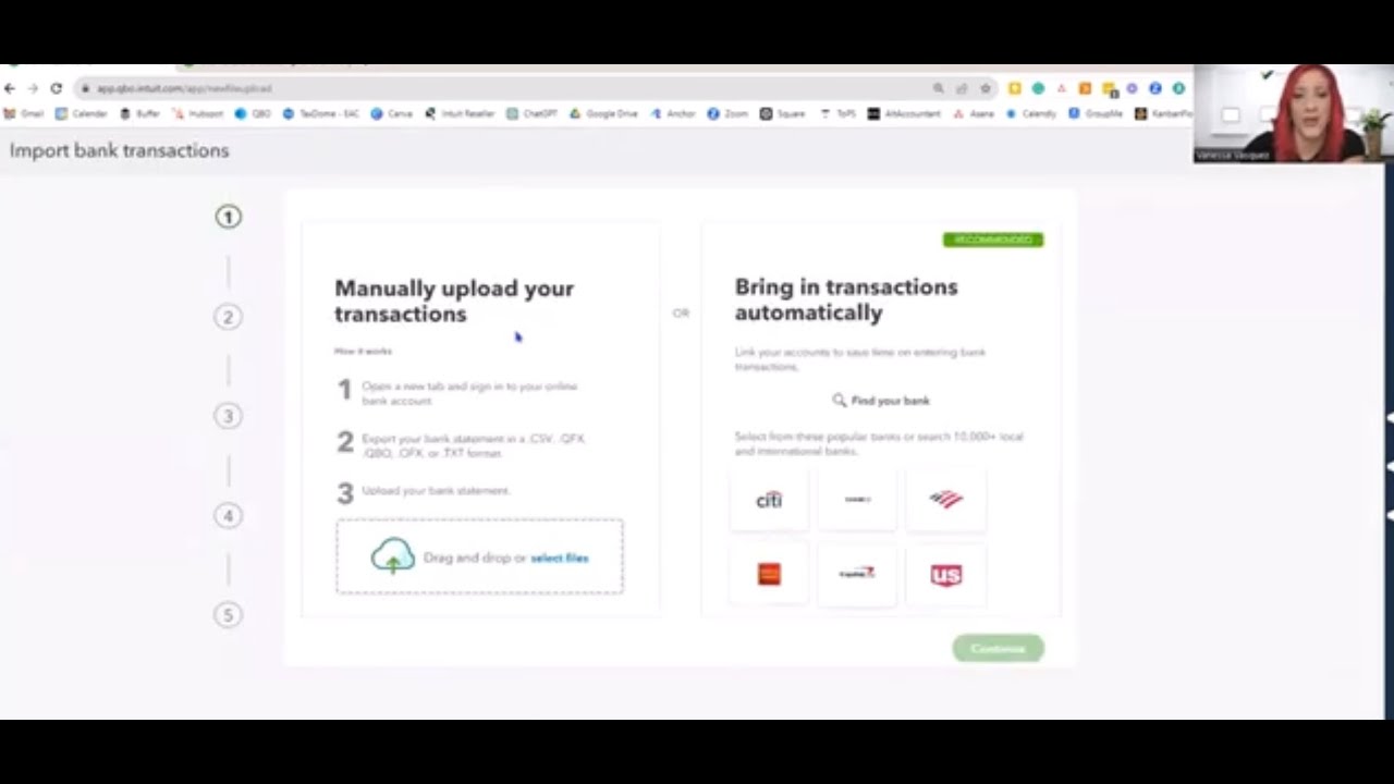 SETEO DE CUENTAS EN BANCO DE QUICKBOOKS ONLINE - YouTube