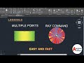 AutoCAD Lesson 8: Ray Command & Multiple Points | Easy and Fast Tutorial