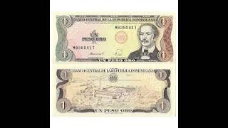 Chromophores: 1 Dominican Peso Oro Banknote (1988, Uncirculated) Under Ultraviolet Light