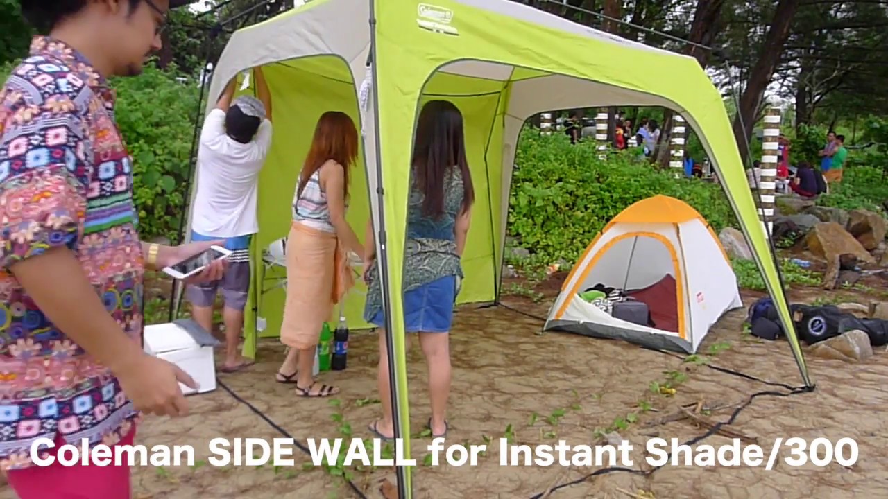 ⁣Coleman Instant Shade 300 and Side Wall Set up