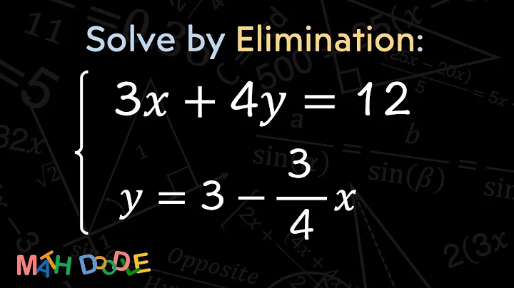 [Bite-Size Guide] Solve the System of Linear Equations by Elimination ("Infinitely Many Solutions")