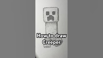 How to draw a Creeper from the Minecraft Movie! Easy! #drawing #art #minecraft