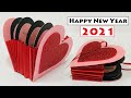 How to Make New Year Card 2021 | Happy New Year Card | Greeting Cards Latest Design Handmade | #374