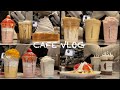 [Eng/🥤cafe vlog/🍓🍓🍓메리딸기/허니브레드/망고쉐이크/생크림딸기와플/흑당버블티/딸기쉐이크/메리망고/달고나카페라떼]