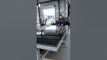 Glass cutting line with display #machine  #glasscutting #glass #glasscuttingmachine #cnc