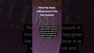 The Mirror - Find 3 Differences -