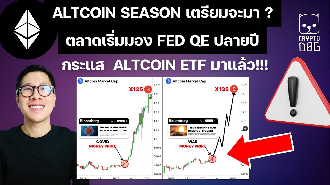 ⁣ด่วน! ALTCOIN SEASON เตรียมจะมา ? ตลาดเริ่มมอง FED QE ปลายปีนี้ / WAR PRINTING