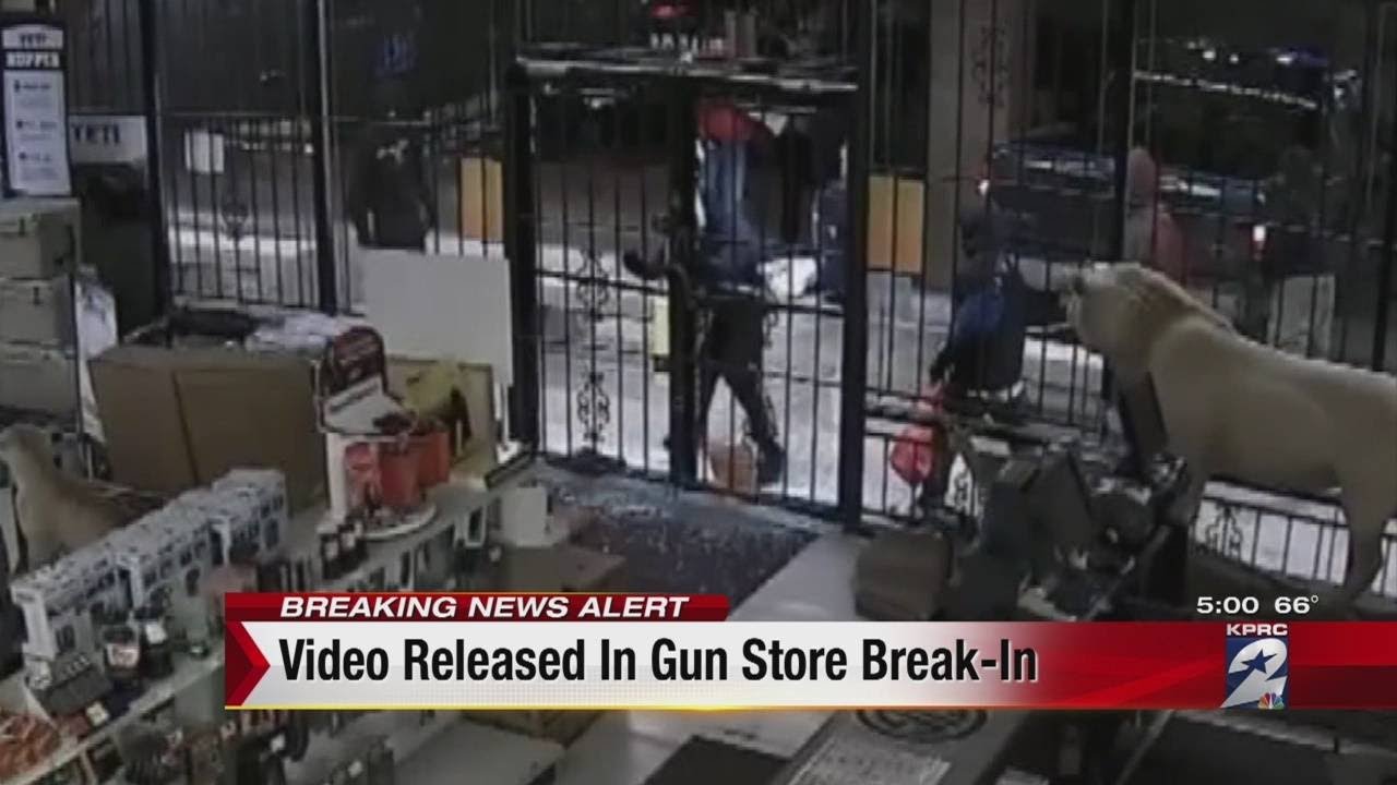 Video released in gun store breakin YouTube
