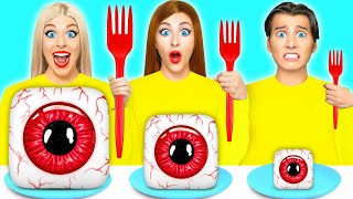 बिग, मध्यम और छोटी प्लेट चुनौती | स्वादिष्ट रसोई हैक्स Multi DO Food Challenge