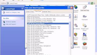 More Advanced Features Of Windows XP - Windows Control Panel Date And Time Options