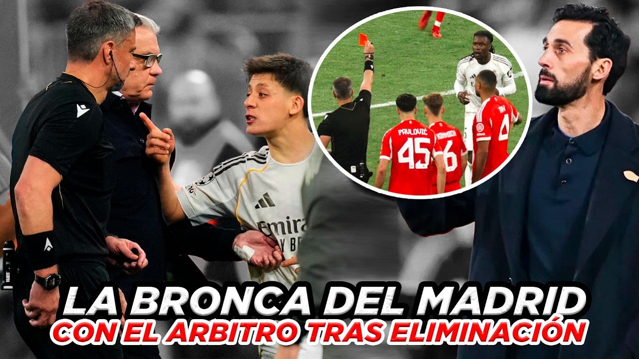 🚨 ASÍ fue la BRONCA del Real Madrid 😡 contra el árbitro tras ESCANDALOSA eliminación