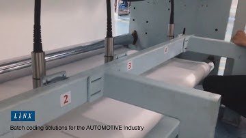 Batch coding solutions for AUTOMOTIVE Industry by Linx CIJ inkjet printers