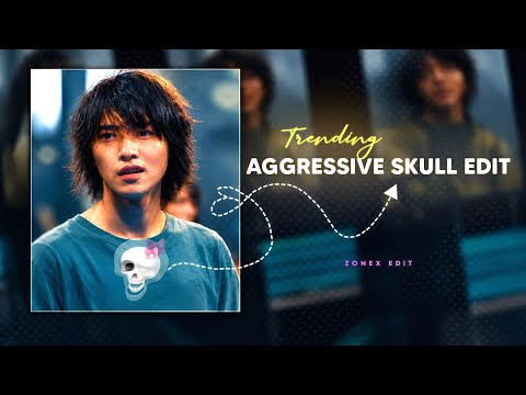 Ae Like Skull Emoji Edit Tutorial on Capcut 💀(Aggressive Skull Edit Tutorial) Zonex Editz 