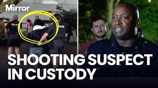 Moment Seattle SHOOTING SUSPECT taken into custody as search continues for SECOND SUSPECT