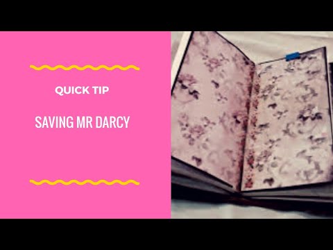 Saving Mr Darcy: Emergency Repair Of My Chic Sparrow Travellers Notebook