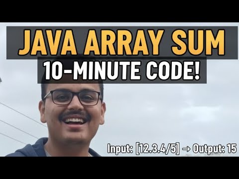 PROBLEM ONE SUM OF INDIVIDUAL ELEMENTS IN ARRAY #coding #arrays - YouTube