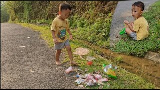 An abandoned child is helped by a single mother / ly tam ca