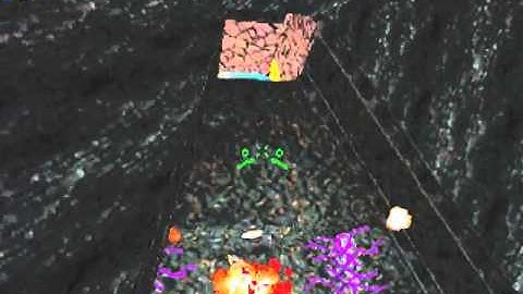 Descent II Vertigo, Level 8, insane difficulty, cold start, no death, full rescue, 103HP at exit