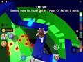 Seeing How Far I Can Get In Tower Of Fun In Five Minutes! *Old Footage* (Thanks For 300 Subs!)