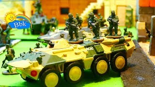Домашние сражения игрушек ↑ Военные солдатики,  нёрфы, роботы пришельцы, танки ↑ Обзор игрушек