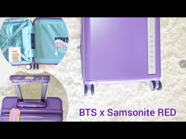 BTS x Samsonite RED || Unboxing [Dynamite Series Luggage] - YouTube