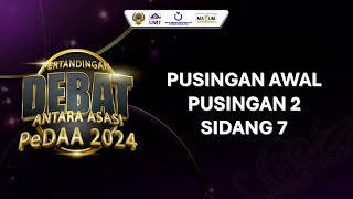 Details PUSINGAN 2 | SIDANG 7 | PeDAA2024 | PUO VS UKM B Update