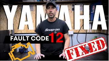 Super easy Fix for Yamaha Fault code 12 no start