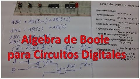 ✅ Algebra Booleana para Simplificar Circuitos Logicos (Leyes de Boole y Morgan)