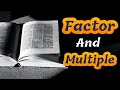 Multiple and factors concept - mathematics