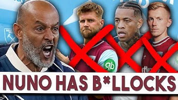 West Ham Board MUST Back Nuno in January Transfer Window | Gaffer Has Shown He Will Drop Anyone!