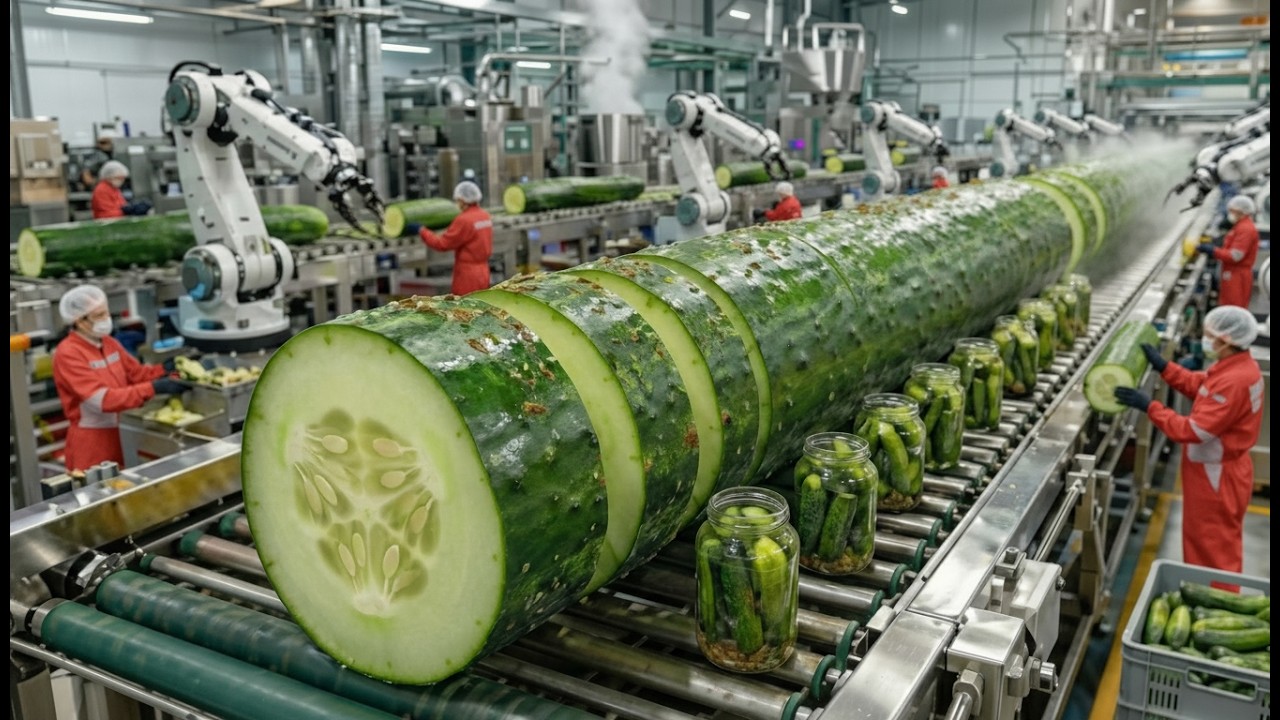 The Secret Inside The Ultra-Modern Pickled Cucumber Production Line In The United States