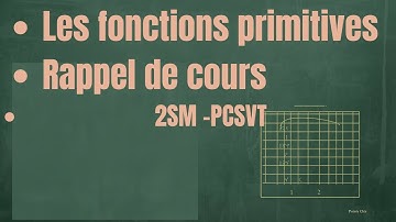 Fonctions Primitives – Rappel de Cours Complet + Préparation aux Exercices