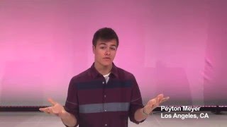 Premiere Program Auditions for the Dating Game with Peyton Meyer