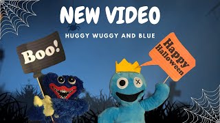 Real Huggy Wuggy And Blue From Rainbowfriends In Real Life