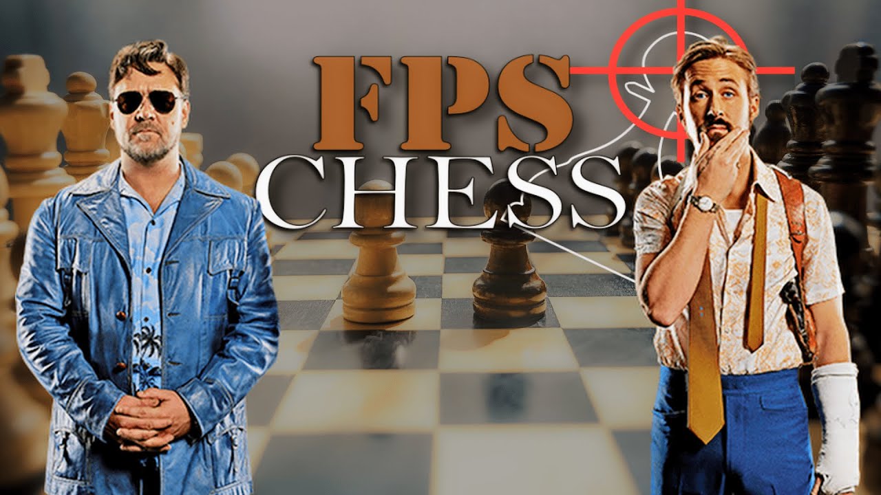 2 idiots play a shooting chess game