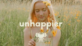laye - unhappier (lyrics)
