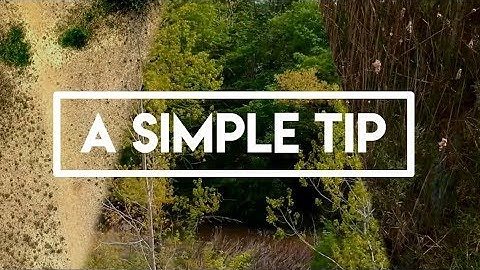 DJI SPARK / A SIMPLE TIP TO GET BETTER FOOTAGE