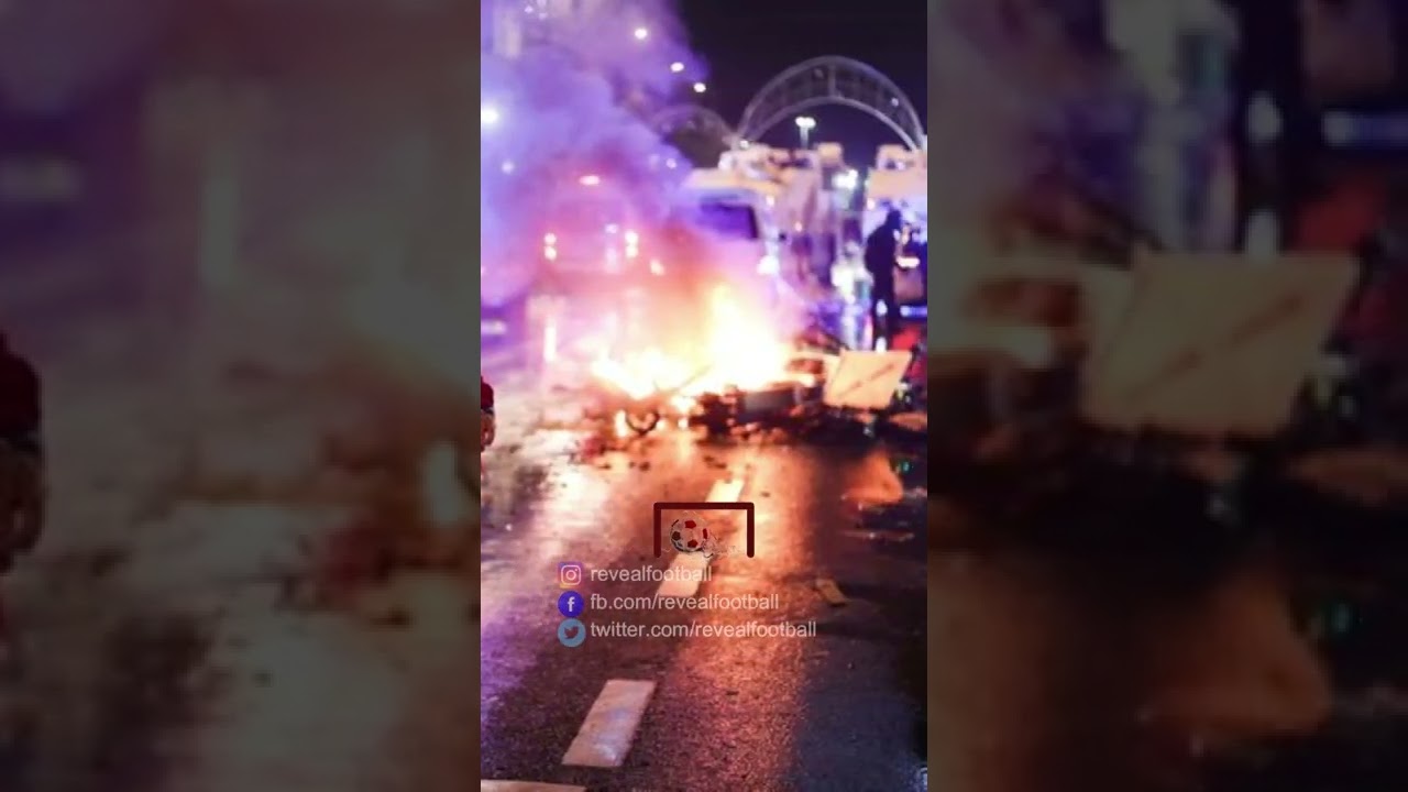 World Cup riot erupts as fans flip cars and set fires during Belgium v Morocco clash | Football News