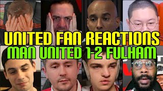 ANGRY 🤬 MAN UNITED FANS REACTION TO MAN UNITED 1-2 FULHAM | FANS CHANNEL