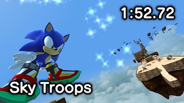 Sky Troops (1:52.72, no skills/speed glitches) - Sonic Generations