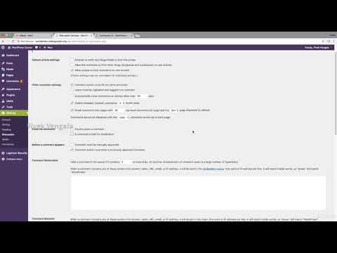 025 WordPress Discussion Settings