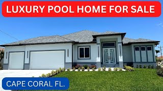 Homes for sale in Cape Coral Florida with pool | Luxury home tour