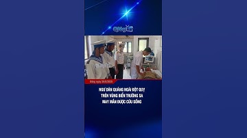 Ngư dân Quảng Ngãi đột quỵ trên vùng biển Trường Sa may mắn được cứu sống