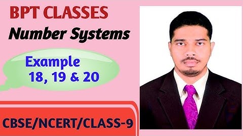 class 9 NCERT maths chapter 1 example 18,19 & 20