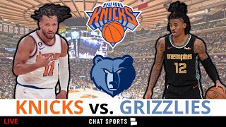 LIVE: NY Knicks vs. Grizzlies Streaming Scoreboard, Play-By-Play, Highlights & Stats